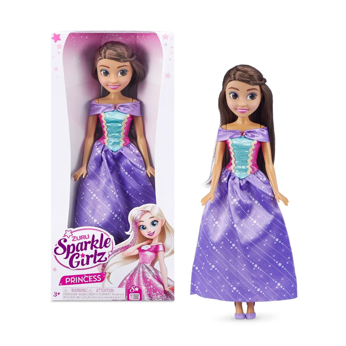 Кукла Sparkle Girlz Кукла принцесса брюнетка  10049/1 45см. купить,NaN