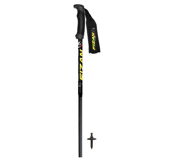 Палки горнолыжные Fizan Carbon 120 черный купить,NaN