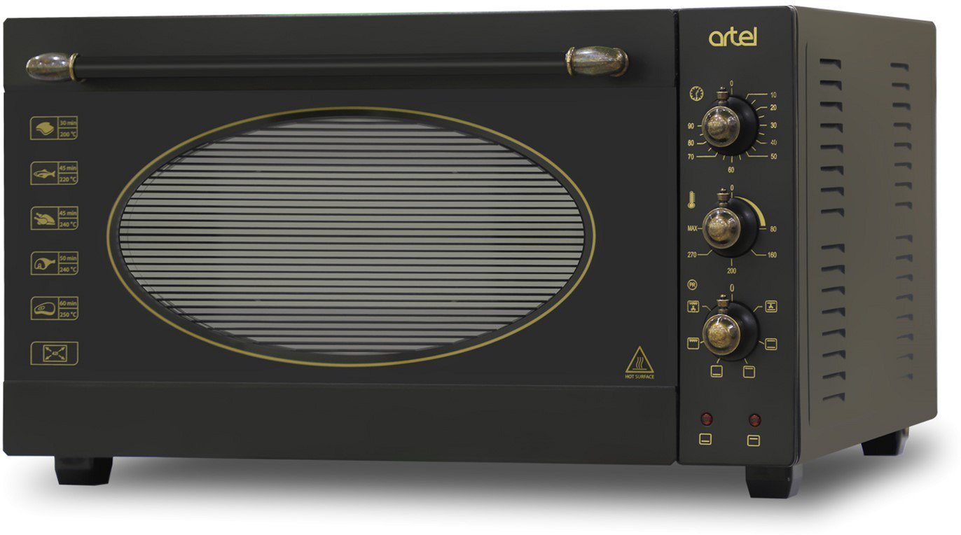 Мини-печь Artel MD 4218 L Retro черная - ForteMarket Мини-печь Artel MD 4218 L Retro черная купить,0