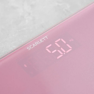 Весы напольные Scarlett SC-BS33ED102 розовые