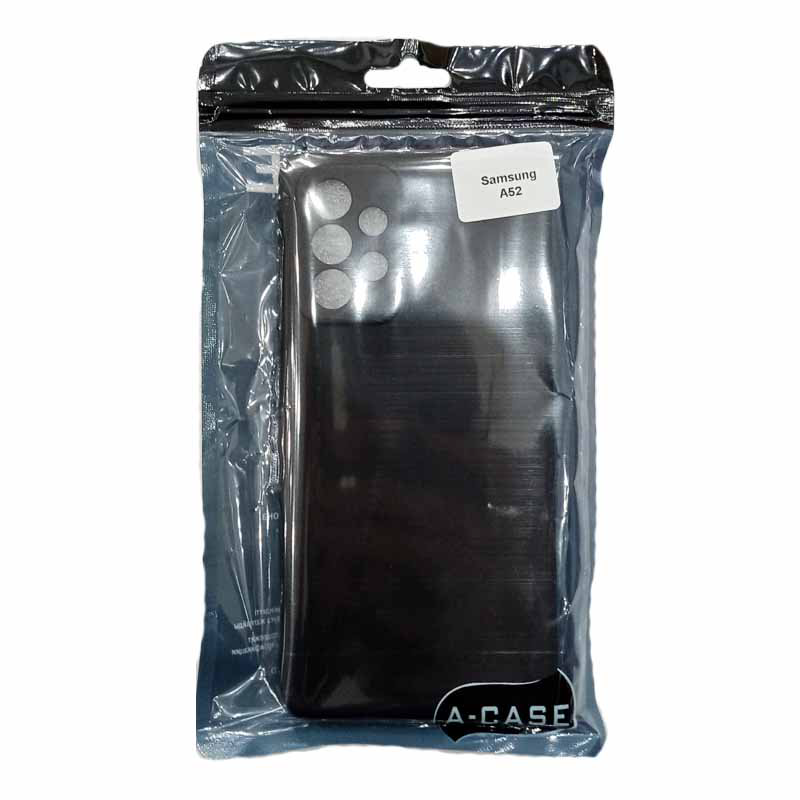 Чехол A-Case Silicon Case для Samsung A52 черный купить,NaN