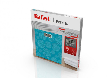 Весы напольные Tefal PP1436V0 бело-голубые