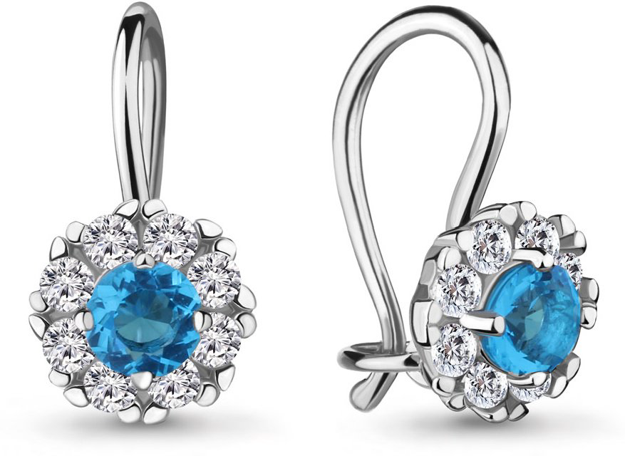 Серьги Aquamarine 40965Б.5 купить,NaN