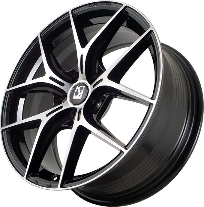 Комплект дисков KoKo FF006 R19х8,5 5x112 D66.45 ET35 gloss black + maching face купить,NaN