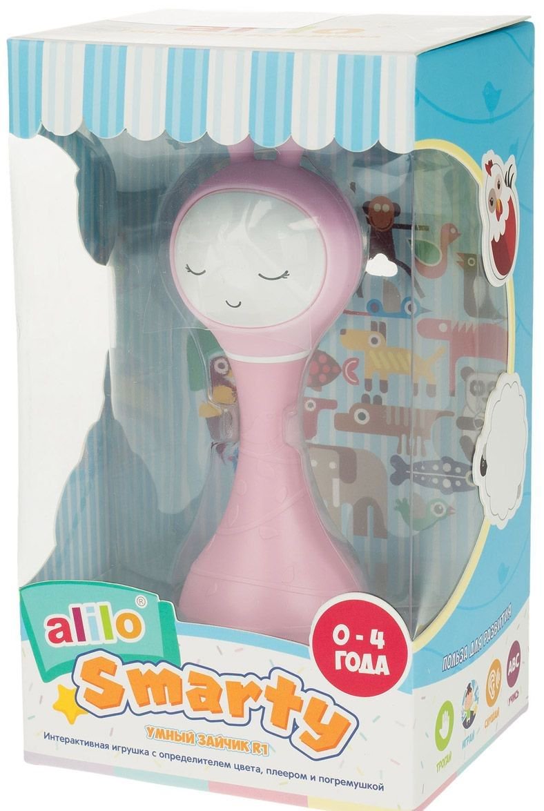 Ночник Alilo Умный зайка розовый