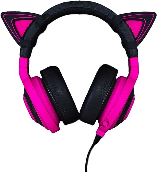 Накладные кошачьи ушки для гарнитуры Razer Kitty Ears for Kraken Neon Purple RC21-01140100-W3M1