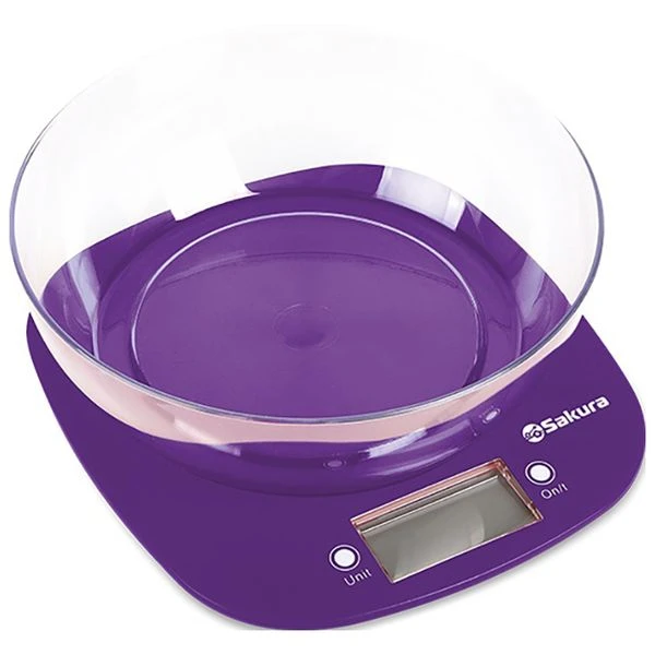 Весы кухонные Sakura SA-6078Р фиолетовые купить,NaN