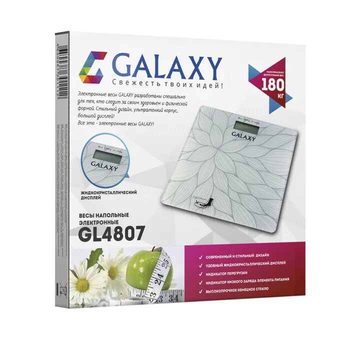 Весы напольные Galaxy GL 4807 белые