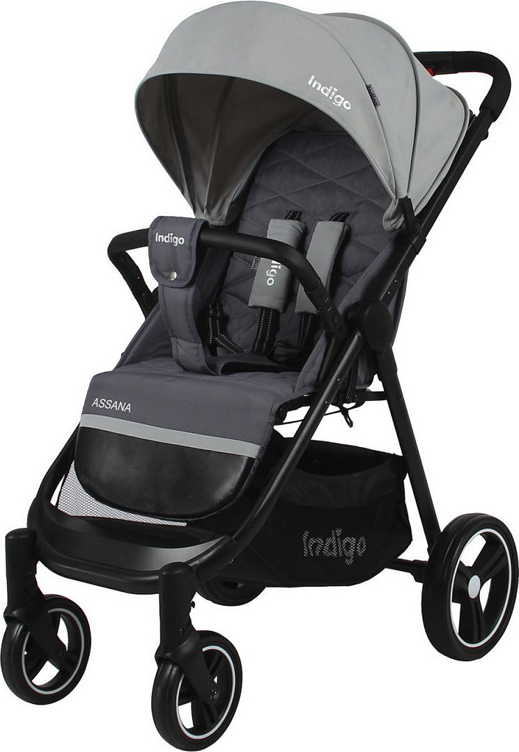 Коляска прогулочная Indigo Assana Grey/Black купить,NaN