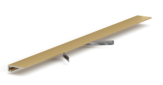 Микроплинтус Laconistiq Micro 15 classic ПМЗ15 1.5х0.5х250см золотой-анод. купить,NaN