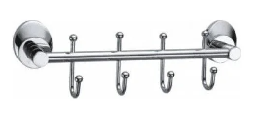 Планка 4 крючка Fixsen Europa FX-21805-4 10шт хром