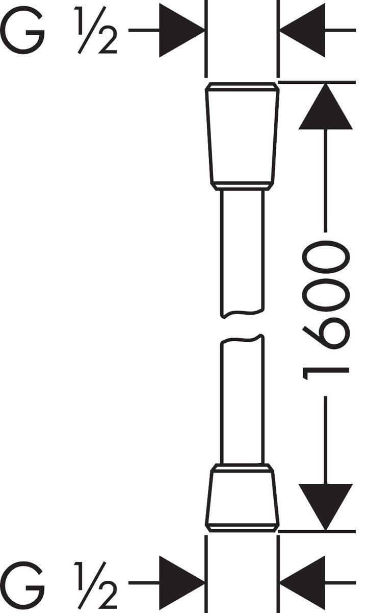 Душевой шланг Hansgrohe Isiflex 28276000 1600мм хром купить,30600