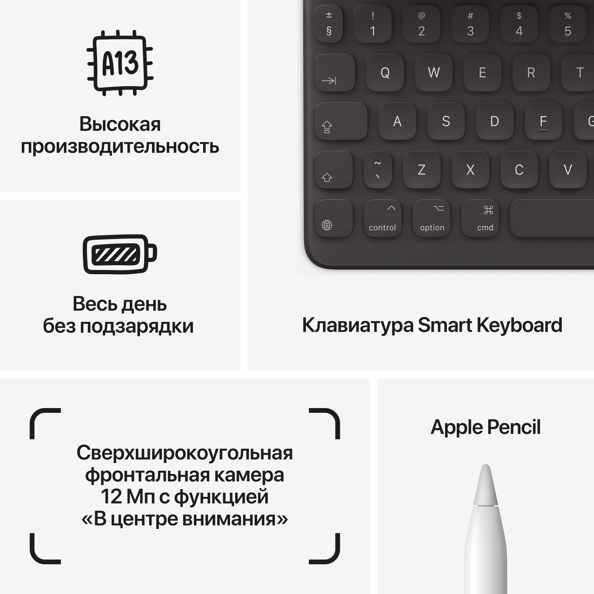 Планшет Apple iPad-9 10.2" 2021 Wi-Fi 64GB MK2L3 Silver купить,0