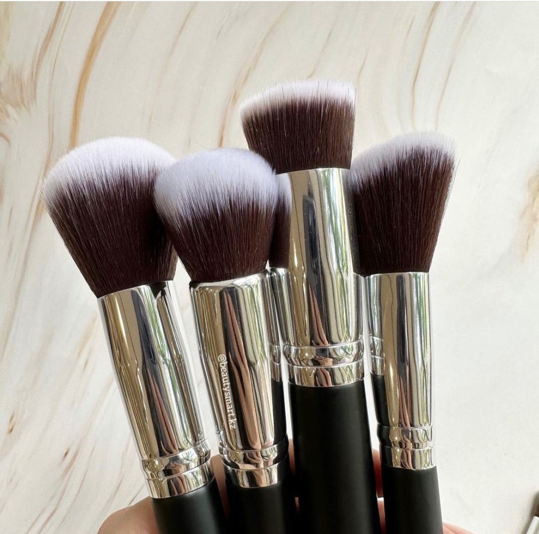 BeautySmart.kz Набор кистей 11 шт синтетических и 4 натуральных кистей черный 15 купить,NaN
