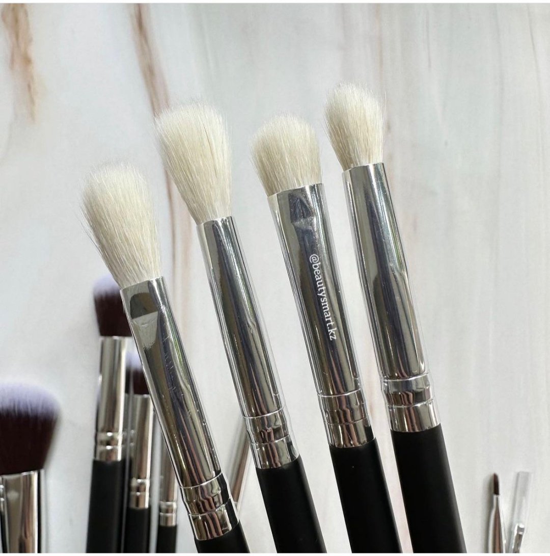 BeautySmart.kz Набор кистей 11 шт синтетических и 4 натуральных кистей черный 15 купить,NaN