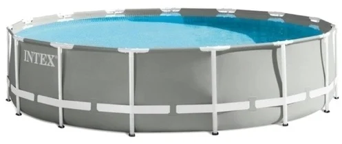 Бассейн каркасный Intex 26724NP 457x107 см серый