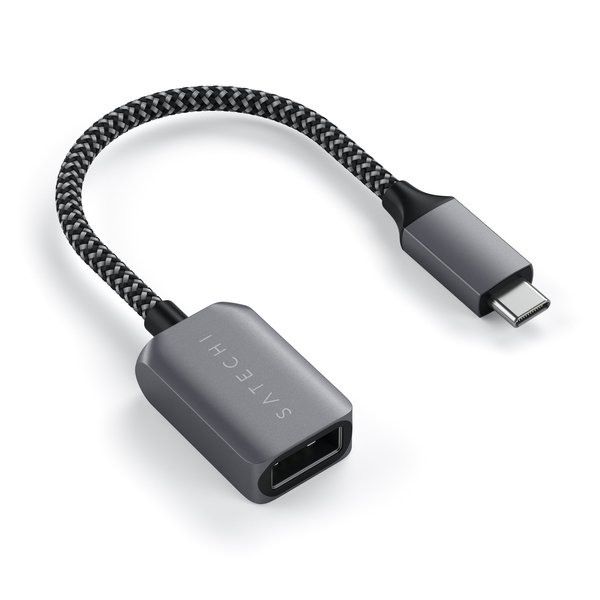 Кабель-адаптер Satechi USB-C to USB 3.0 ST-UCATCM серый