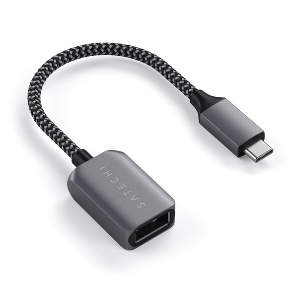 Кабель-адаптер Satechi USB-C to USB 3.0 ST-UCATCM серый купить,10990