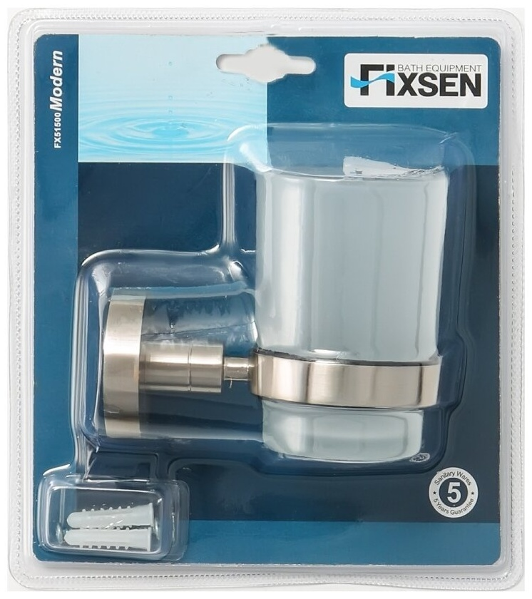 Стакан для зубных щеток Fixsen Modern FX-51506 хром