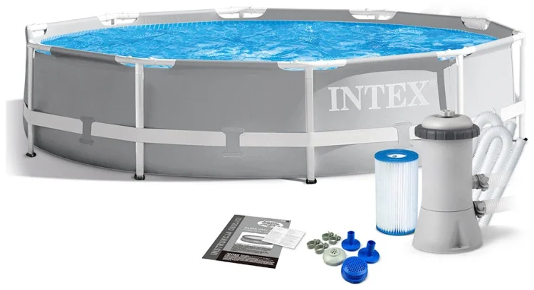 Бассейн каркасный Intex 26712NP 366x76 см серый