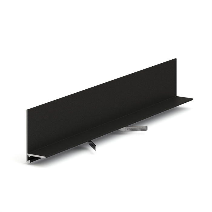 Плинтус Laconistiq Micro-L MAX ПМЛМЧА 35.6х16.2х4.9х2450мм чёрный  купить,NaN
