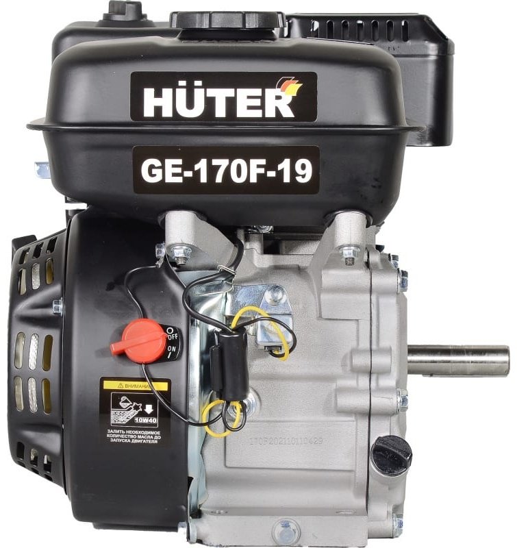 Двигатель Двигатель Huter бензиновый GE-170 F-19 четырехтактный 7 л.с. диаметр выходного вала 19 мм 70/15/1 купить,NaN