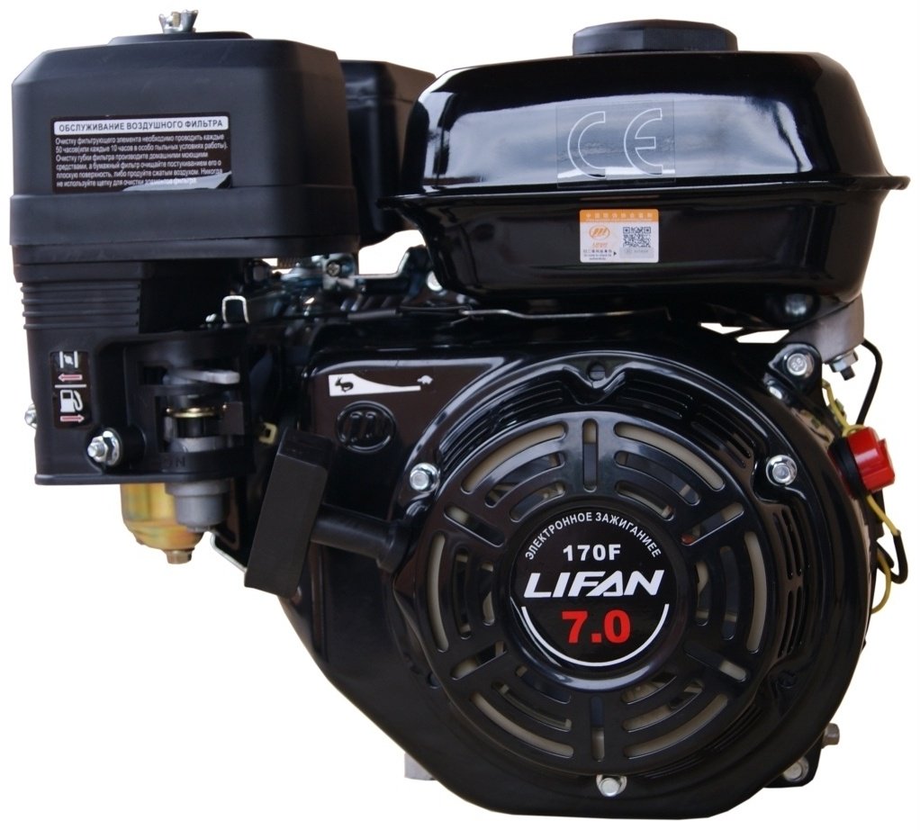 Двигатель Lifan бензиновый 170F 7 л.с. купить,NaN