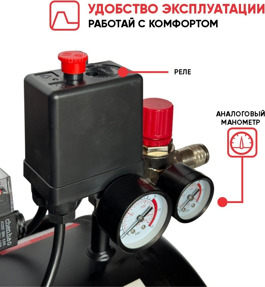 Компрессор безмасляный Magnetta BW1100H2-50, 8 бар купить,NaN