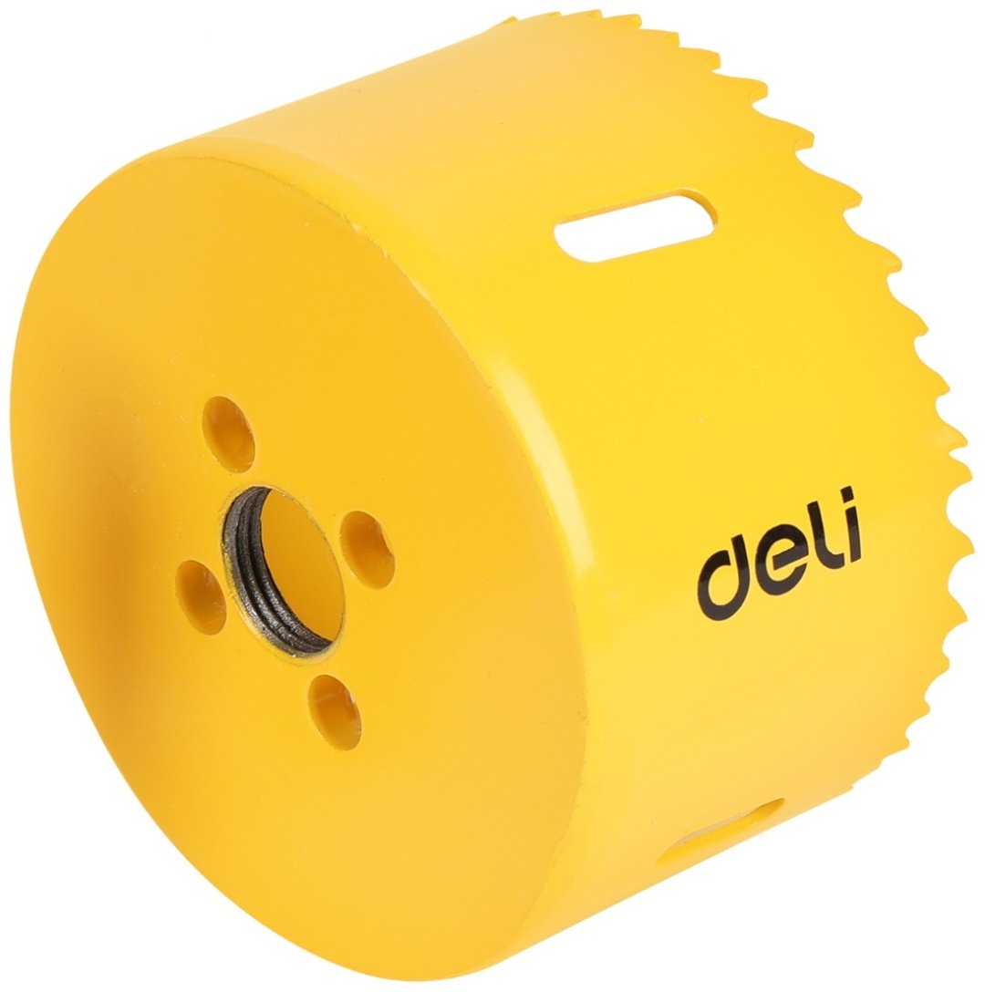 Коронка DELI EDH-SKK076-E1 биметаллическая D 76 мм, 1 шт