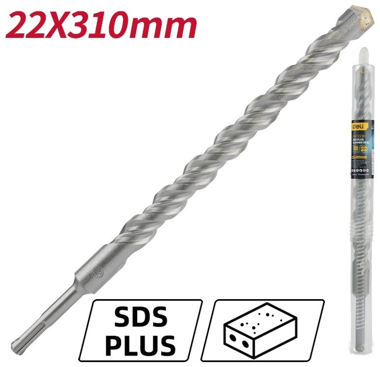 DELI бур EDH-Y22310 (SDS-plus, 22х310х360 мм) 1 шт