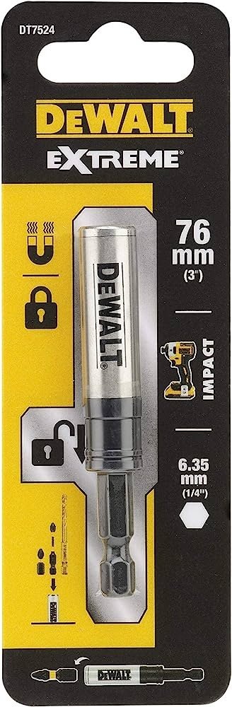 Удлинитель прямой 1/4 DeWALT DT7524, 1 шт