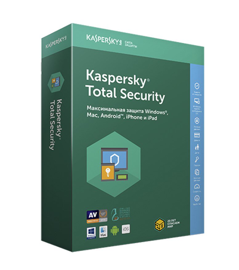 Антивирус Kaspersky Total Security Kazakhstan Edition Renewal Retail Pack 3 устройства 1 год