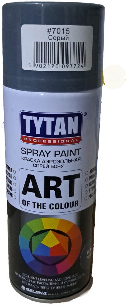 TYTAN краска ART OF THE COLOUR тон 7015 сланцево-серый, 400 мл купить,NaN