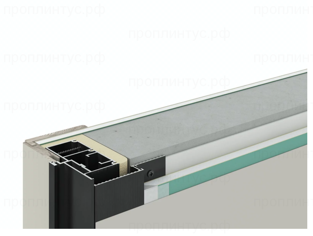 Теневая рейка Laconistiq Micro ТРМуЧМ 93x15x3000мм чёрный  купить,NaN