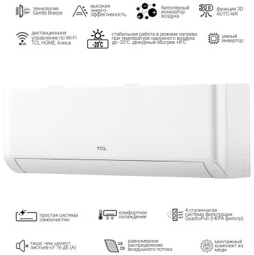 Кондиционер TCL TAC-BR24INV белый