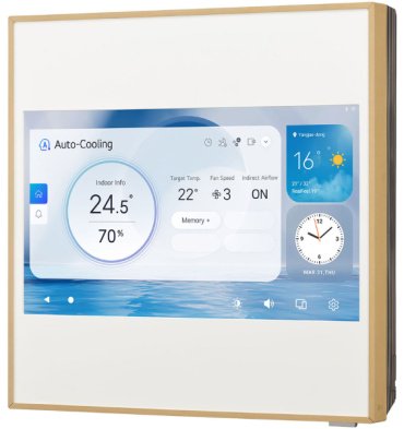 Кондиционер LG Next Artcool Gallery (LCD) 12K/ A12GA2.NSER+ A12GA2.U18R белый, желтый