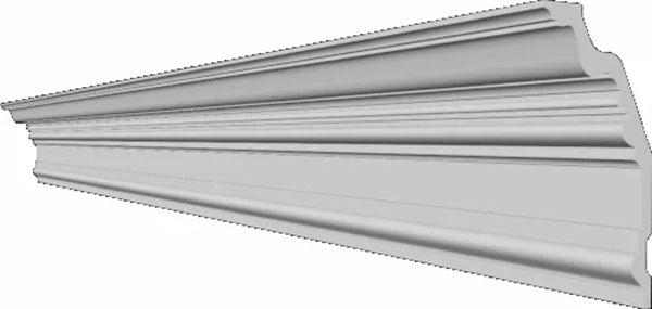 Потолочный плинтус Glanzepol GP-123 10.7x21.7x200см белый  купить,NaN