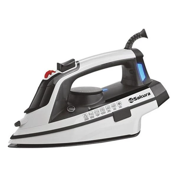 Утюг Sakura SA-3055CWB бело-серый