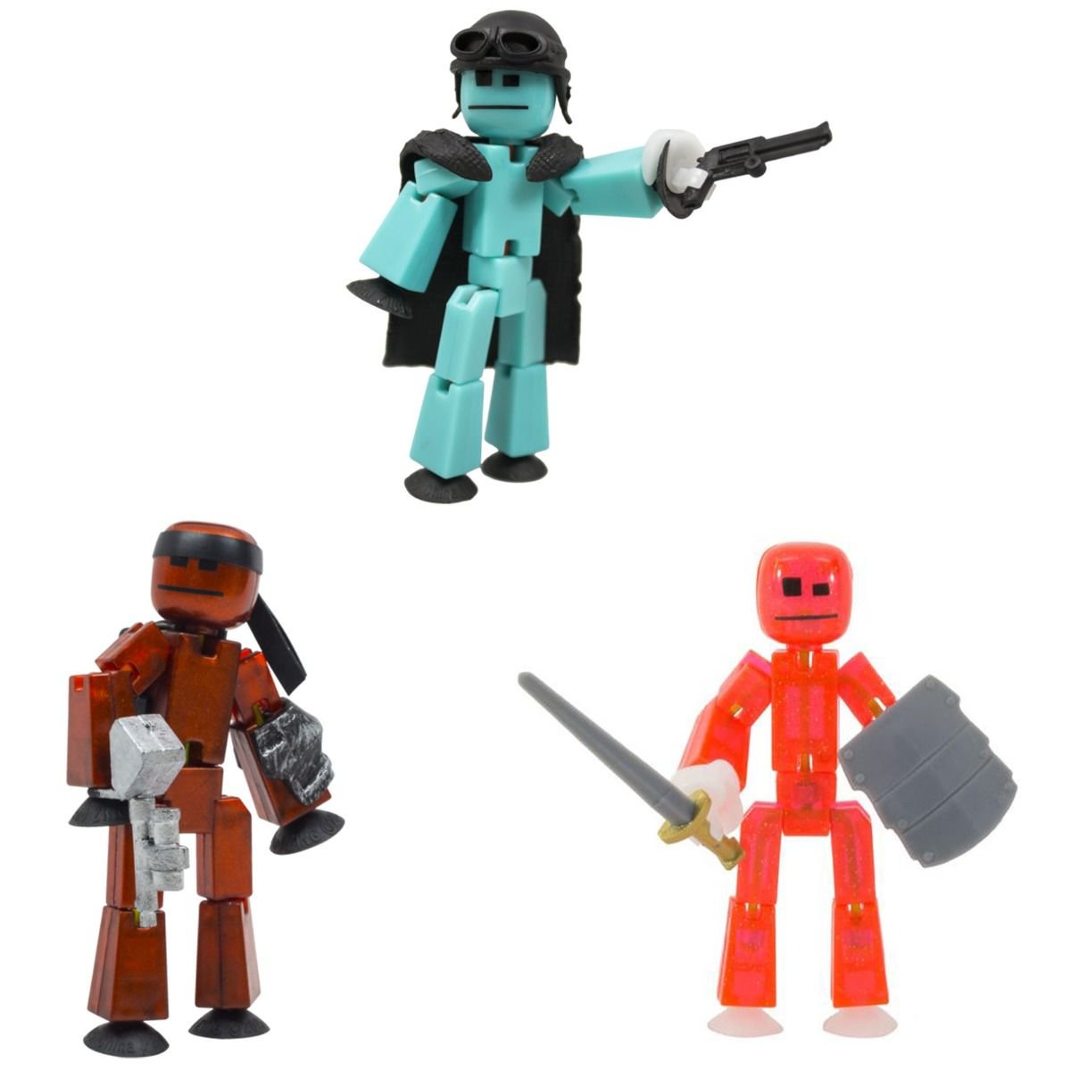 Фигурки Zing Stikbot Off the Grid Striker 3шт TST614S купить,NaN