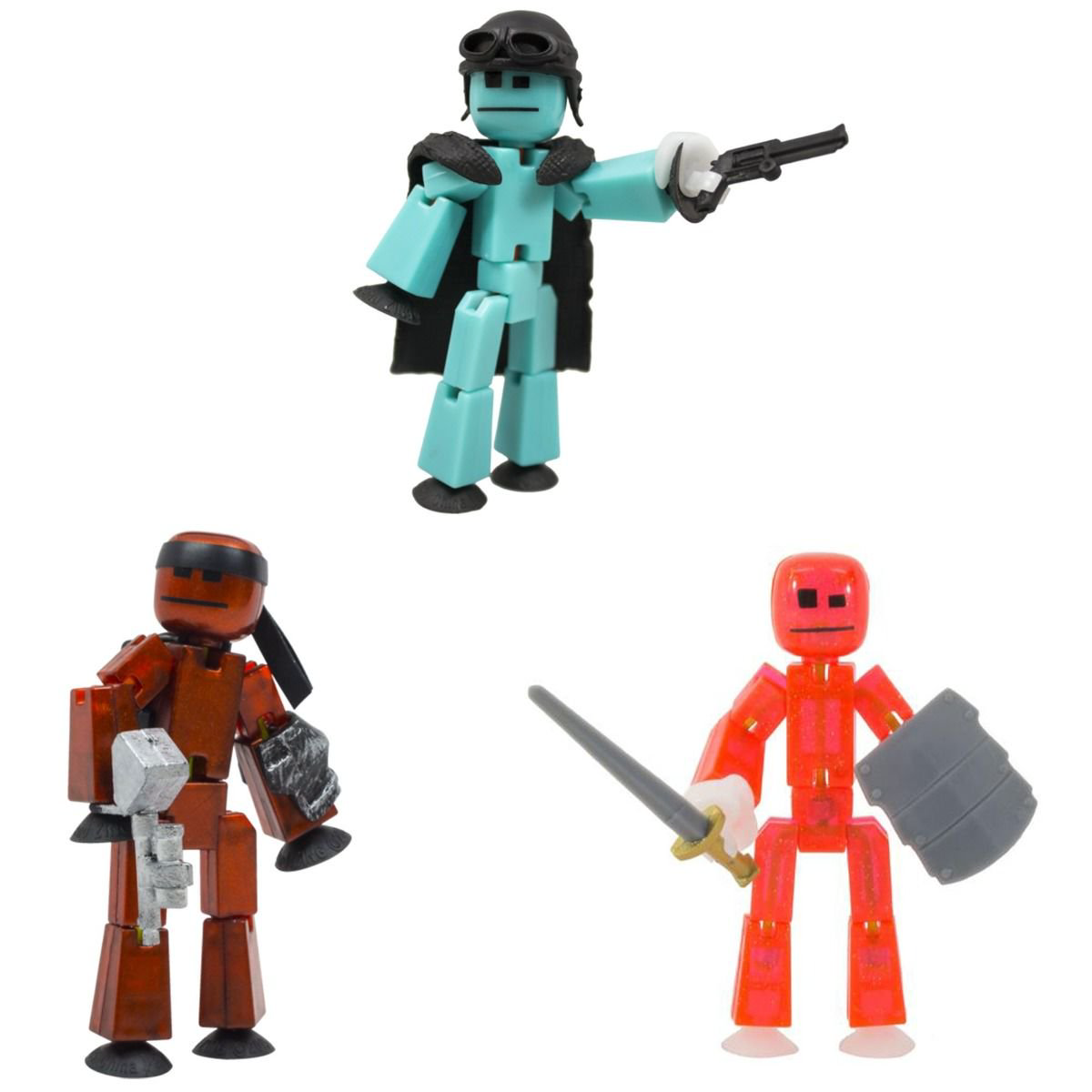 Фигурки Zing Stikbot Off the Grid Striker 3шт TST614S купить,NaN