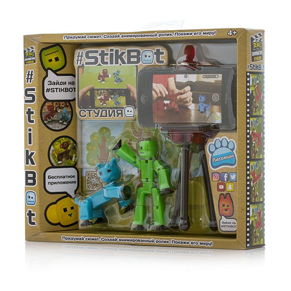 Игровой набор Zing Stikbot Cтудия с питомцем TST615A купить,NaN