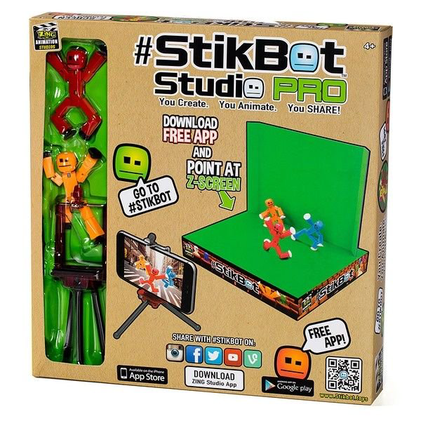 Игровой набор Zing Stikbot анимационная студия со сценой TST617 купить,NaN