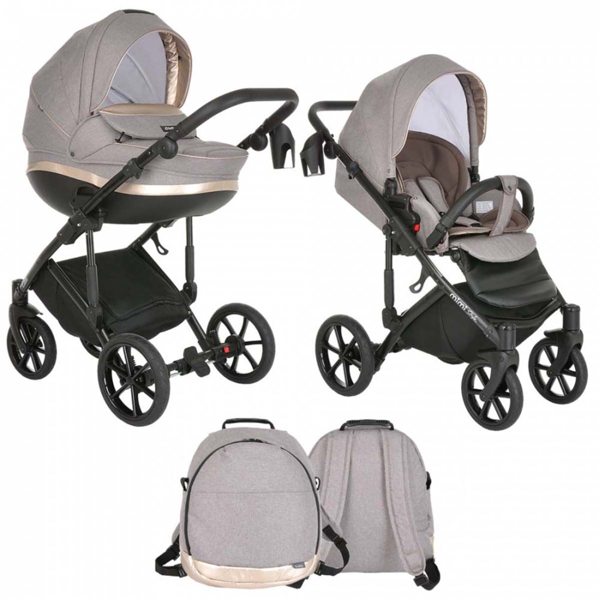 Коляска 2 в 1 Tutis Mimi Style Amber Gold купить,NaN