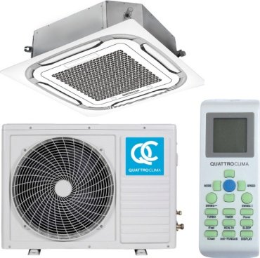 Кондиционер QUATTROCLIMA QV-I36CG1 кассетный белый