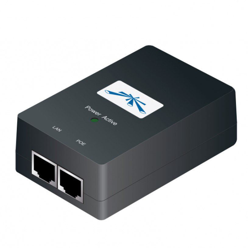 Инжектор PoE Ubiquiti POE-24-24W-G v2 черный купить,NaN