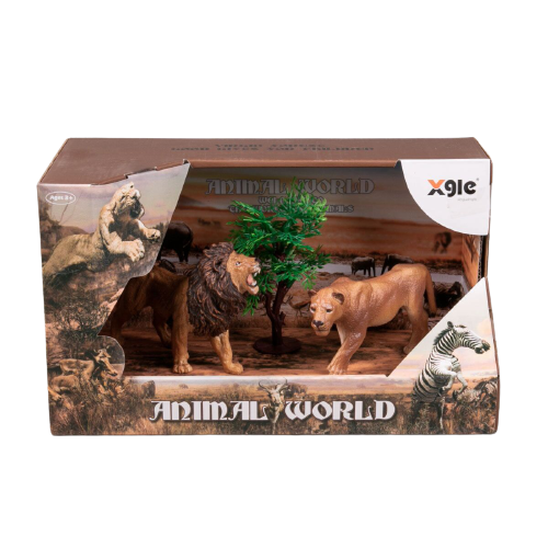 Фигурки Animal World: Лев и львица купить,NaN
