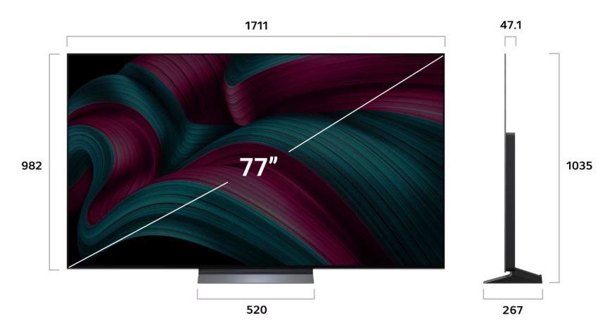 Телевизор 77" (196 см) LG OLED77C5RLA OLED UHD Black купить,NaN