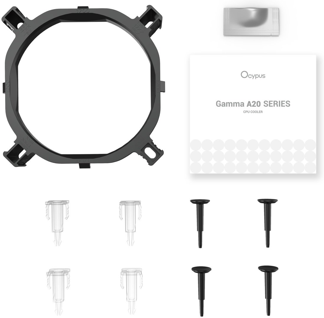 Кулер для процессора Ocypus Gamma A20 BK ARGB Gamma-A20-BK1AAWN00F-GL купить,NaN