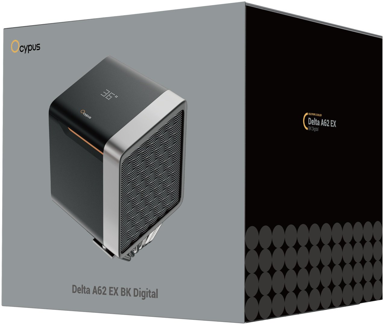 Кулер для процессора Ocypus Delta A62 EX BK Digital, Delta-A62-BK2NNWD00E-GL купить,NaN
