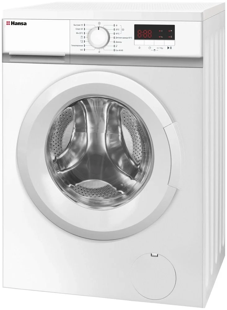 Стиральная машина Hansa WHE8140WL White + Утюг Braun SI3030PU купить,0